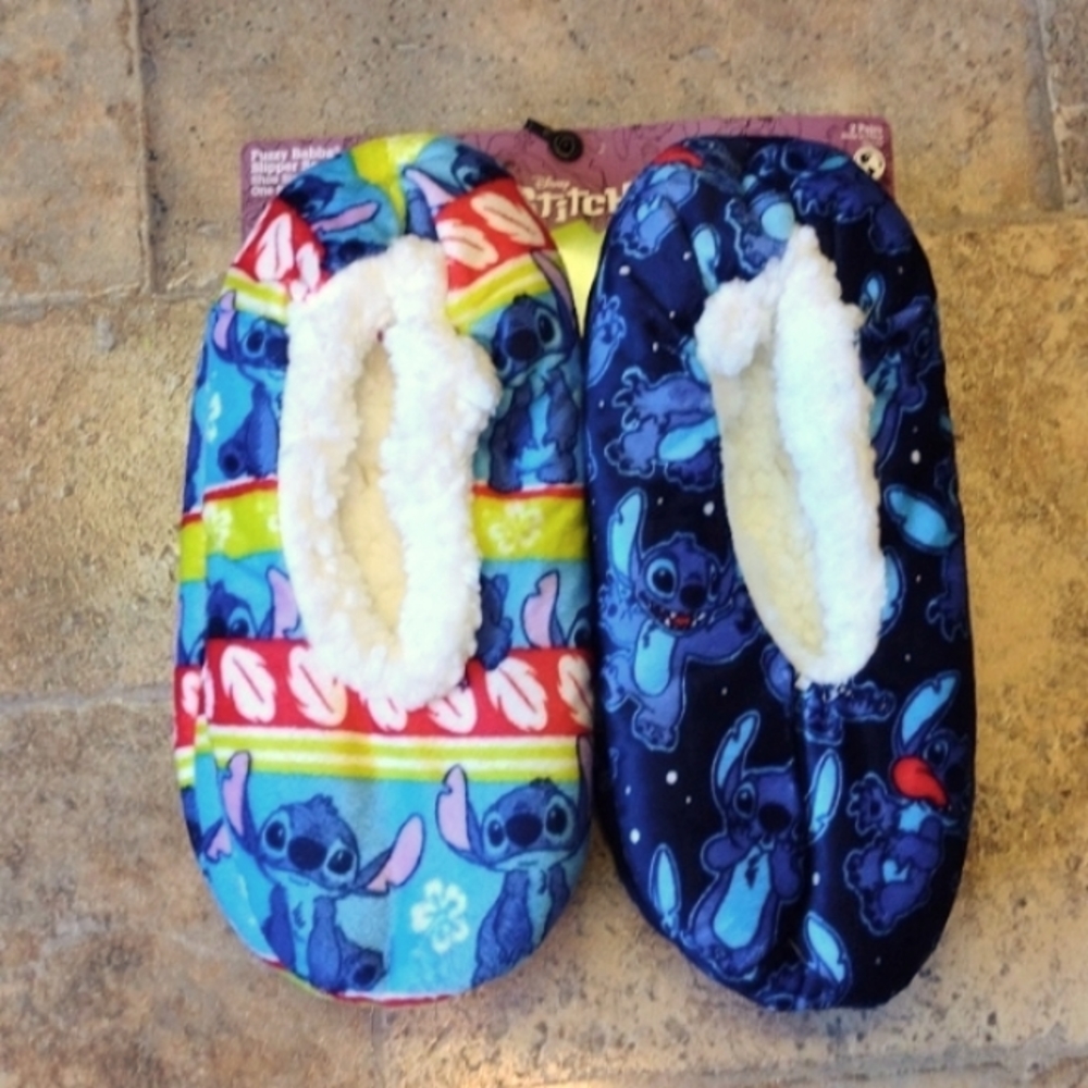 Disney Lilo & Stich slippers 2 pack BNWT